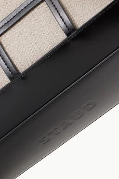 EMMA TOTE | BLACK NATURAL -Chic Style Shop STAUD EMMATOTE BAG BLACKNATURAL SUPF 23 ECOM 3