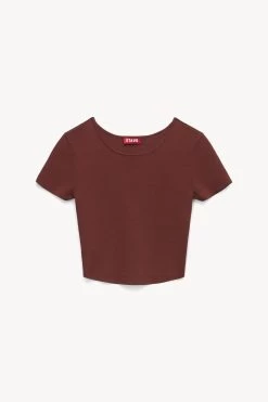 ILA TOP | BARK 10 ILA TOP | BARK -Chic Style Shop STAUD ILA TOP BARK HOLIDAY 22 ECOM 1