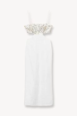 JADA DRESS | WHITE -Chic Style Shop STAUD JADA DRESS WHITE SUPF 23 ECOM 1 1