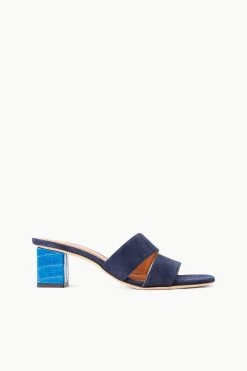 JULES BLOCK HEEL | INK ISLAND BLUE
