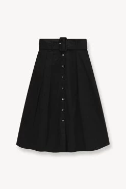 KINGSLEY SKIRT | BLACK -Chic Style Shop STAUD KINGSLEY SKIRT BLACK SUPF 23 ECOM 1 1