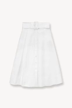 KINGSLEY SKIRT | WHITE -Chic Style Shop STAUD KINGSLEY SKIRT WHITE SUPF 23 ECOM 1 1