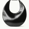 LARGE MOON BAG | BLACK POLISHED
