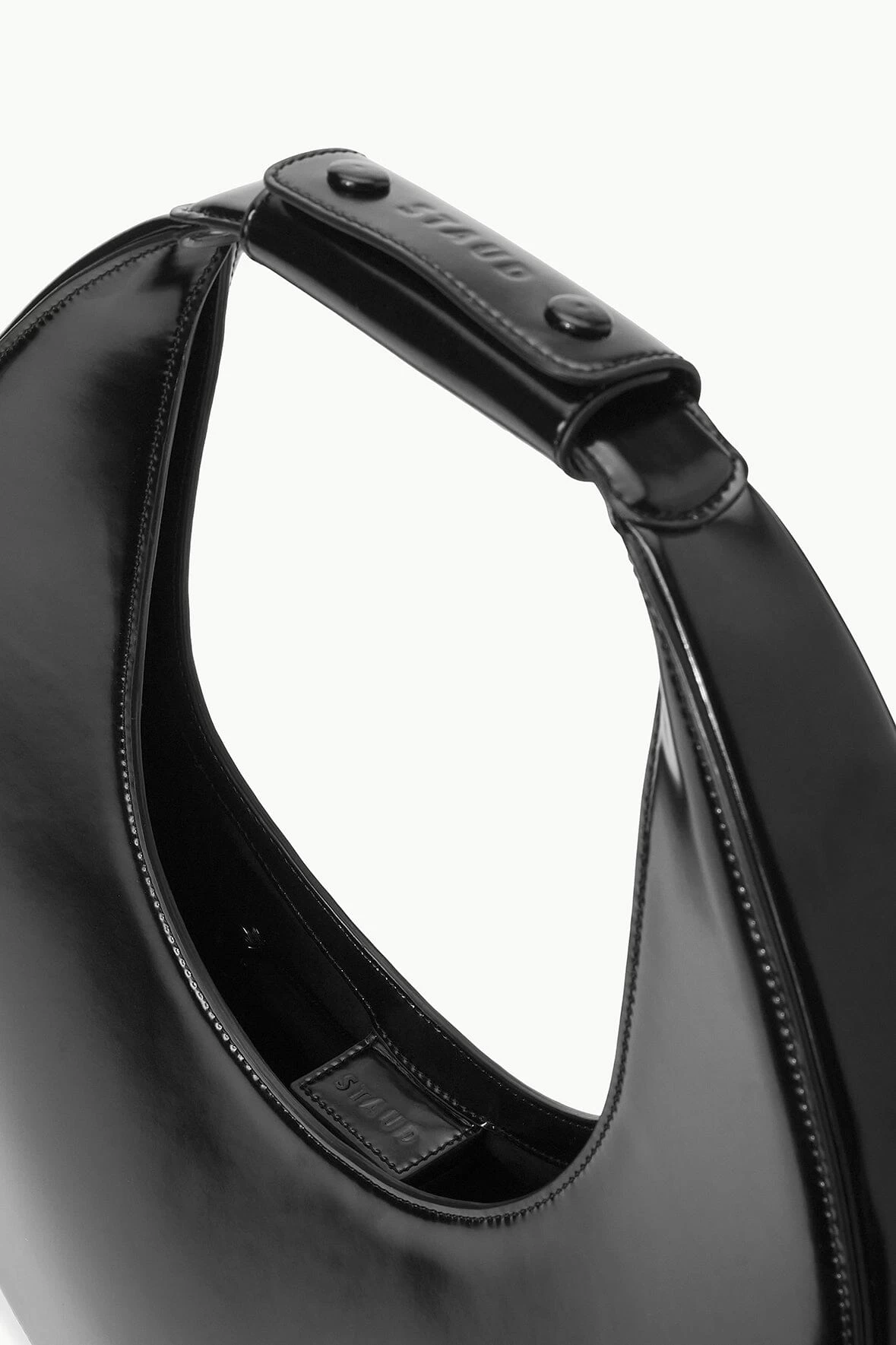 LARGE MOON BAG | BLACK POLISHED 4 LARGE MOON BAG | BLACK POLISHED - Image 4