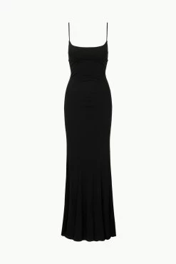 LAUREN DRESS | BLACK -Chic Style Shop STAUD LAURENDRESS BLACK ECOM 1