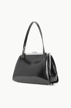 LENNON SHOULDER BAG | BLACK POLISHED -Chic Style Shop STAUD LENNON SHOULDERBAG BLACK FALL 23 ECOM 2