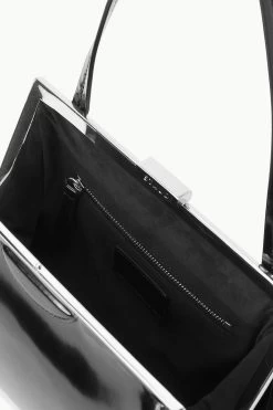 LENNON SHOULDER BAG | BLACK POLISHED -Chic Style Shop STAUD LENNON SHOULDERBAG BLACK FALL 23 ECOM 3