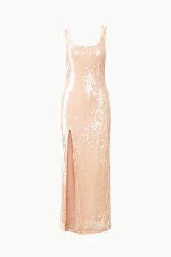 MAXI LE SABLE DRESS | BEIGE -Chic Style Shop STAUD MAXILESABLEDRESS BEIGE ECOM 1