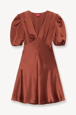 MINI MILLA DRESS | CLOVE -Chic Style Shop STAUD MINI MILLA DRESS CLOVE SUPF 23 ECOM 1