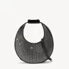 MINI MOON CRYSTAL BAG | BLACK