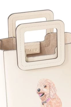 CUSTOM MINI SHIRLEY LEATHER BAG | CREAM -Chic Style Shop STAUD MINI SHIRLEY HANDBAG CREAM FALL 23 ECOM 3 web