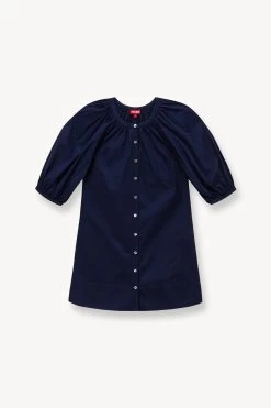 MINI VINCENT DRESS | NAVY -Chic Style Shop STAUD MINI VINCENT DRESS NAVY SPRING 23 ECOM 1