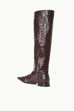 OLGA BOOT | ESPRESSO CROC EMBOSSED -Chic Style Shop STAUD OLGA BOOT ESPRESSO FALL 23 ECOM 3
