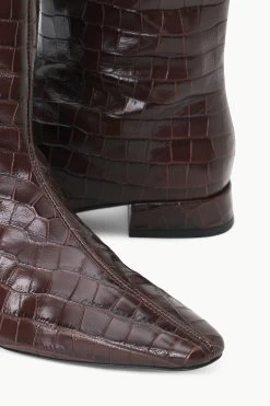 OLGA BOOT | ESPRESSO CROC EMBOSSED -Chic Style Shop STAUD OLGA BOOT ESPRESSO FALL 23 ECOM 5