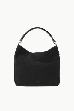 PERRY BAG | BLACK SUEDE -Chic Style Shop STAUD PARRYHOBO BAG BLACK FALL 23 ECOM 2