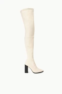 PAZ OVER THE KNEE BOOT | CREAM