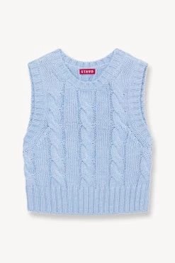 PINGO SWEATER | FRENCH BLUE -Chic Style Shop STAUD PINGO SWEATER FRENCH BLUE FALL 23 ECOM 1