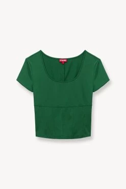 REPLAY TOP | COURT GREEN 10 REPLAY TOP | COURT GREEN -Chic Style Shop STAUD REPLAY TOP GREEN SUPF 23 ECOM 1