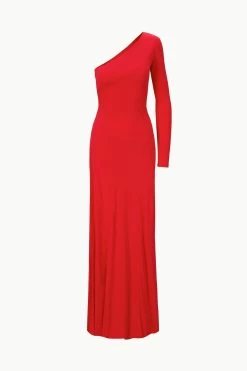 SERENA DRESS | RED ROSE -Chic Style Shop STAUD SERENADRESS REDROSE ECOM 1