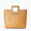 SHIRLEY LEATHER BAG | WALNUT OSTRICH EMBOSSED