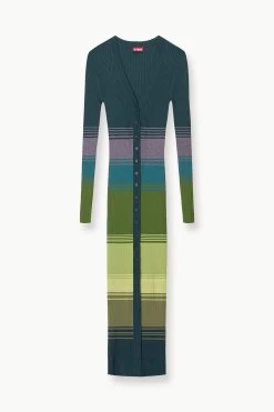 SHOKO SWEATER | PINE FOREST -Chic Style Shop STAUD SHOKOSWEATER KNITDRESS PINEFOREST FALL 23 ECOM 1