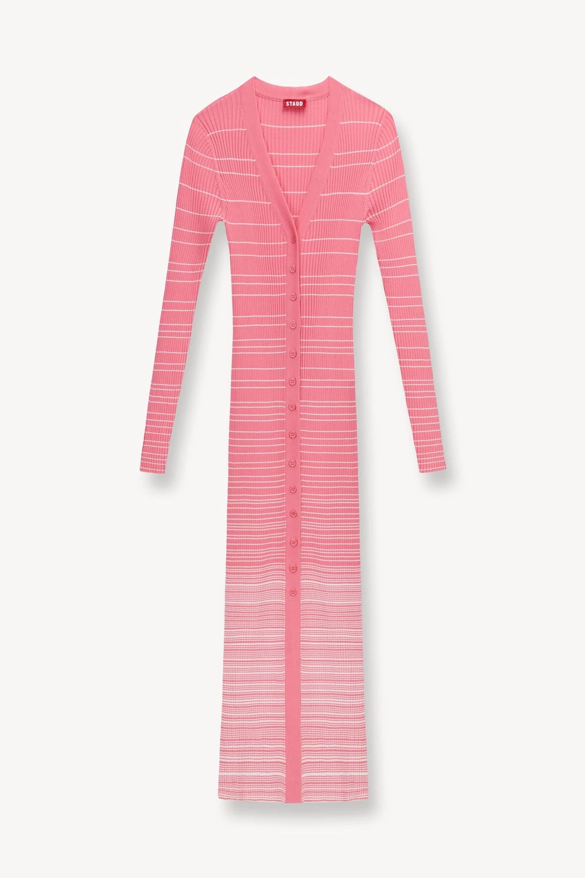 SHOKO SWEATER | CORAL PINK WHITE - Image 5