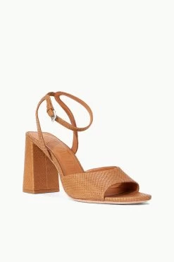 SOLANGE HEEL | TAN SNAKE EMBOSSED -Chic Style Shop STAUD SOLANGE HEEL TAN SPRING 23 ECOM 1