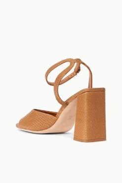 SOLANGE HEEL | TAN SNAKE EMBOSSED -Chic Style Shop STAUD SOLANGE HEEL TAN SPRING 23 ECOM 3