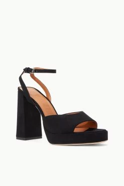 SOLANGE PLATFORM | BLACK SUEDE -Chic Style Shop STAUD SOLANGE PLATFORM BLACK SUPF 23 ECOM 2