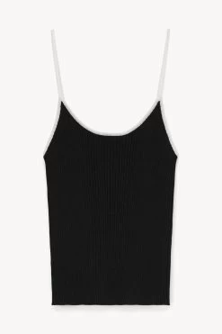 SOLEIL TOP | BLACK WHITE -Chic Style Shop STAUD SOLEIL TOP BLACK WHITE SPRING 23 ECOM 1
