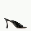 SYLVIA MULE | BLACK CROC EMBOSSED