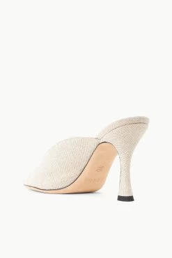 SYLVIA MULE | NATURAL LINEN -Chic Style Shop STAUD SYLVIA MULE NATURAL SUPF 23 ECOM 3 1