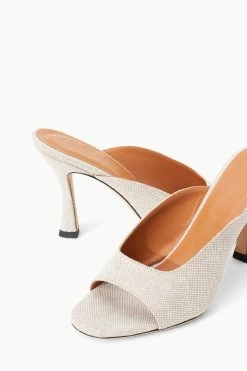 SYLVIA MULE | NATURAL LINEN -Chic Style Shop STAUD SYLVIA MULE NATURAL SUPF 23 ECOM 4 1