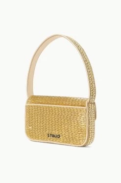 TOMMY BEADED BAG | GOLD -Chic Style Shop STAUD TOMMYBEADED BAG GOLD FALL 23 ECOM 2