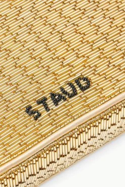 TOMMY BEADED BAG | GOLD -Chic Style Shop STAUD TOMMYBEADED BAG GOLD FALL 23 ECOM 4