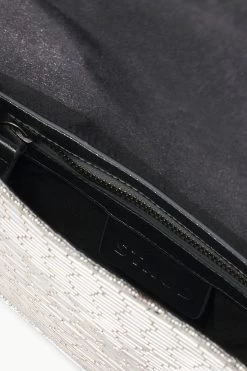 TOMMY BEADED BAG | SILVER -Chic Style Shop STAUD TOMMYBEADED BAG SILVER FALL 23 ECOM 3