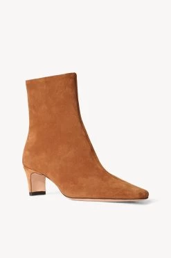 WALLY ANKLE BOOT | TAN SUEDE -Chic Style Shop STAUD WALLY ANKLE BOOT TANSUEDE FALL 22 ECOM 2