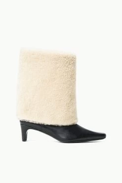 WALLY FOLDOVER BOOT | BLACK CREAM