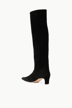 WALLY BOOT | BLACK SUEDE -Chic Style Shop STAUD WALLY BOOT BLACK SUPF 23 ECOM 3 1