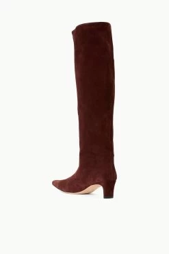 WALLY BOOT | MAHOGANY SUEDE -Chic Style Shop STAUD WALLY BOOT MAHOGANY SUPF 23 ECOM 3 2