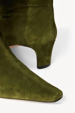 WALLY BOOT | OLIVE SUEDE -Chic Style Shop STAUD WALLY BOOT OLIVE FALL 22 ECOM 5