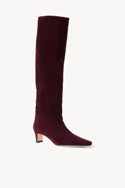 WALLY BOOT | PLUM SUEDE -Chic Style Shop STAUD WALLY BOOT PLUM FALL 22 ECOM 2 0956d932 e99f 45a7 b11e 5d74e150de82