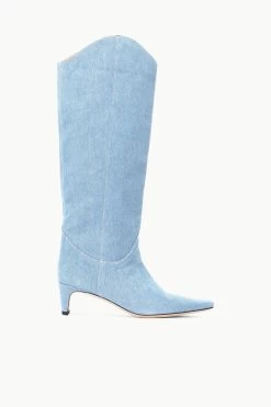WESTERN WALLY BOOT | DENIM BLUE