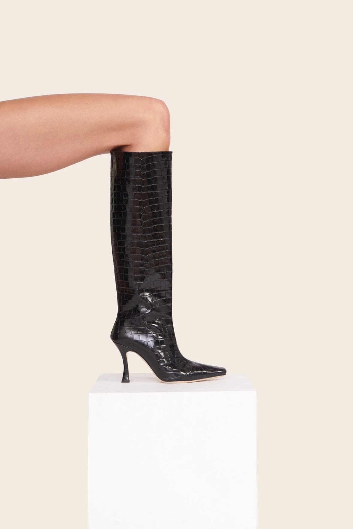 CAMI BOOT | BLACK CROC EMBOSSED 4 CAMI BOOT | BLACK CROC EMBOSSED - Image 4