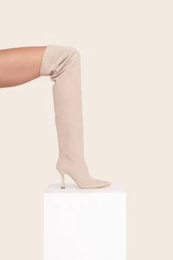 CAMI OVER THE KNEE BOOT | MINK SUEDE -Chic Style Shop Shoes2 00286 web
