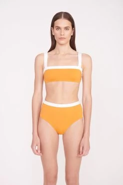 DEVON HIGH RISE BIKINI BOTTOM | NECTARINE WHITE