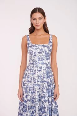 WELLS DRESS | BLUE TOILE -Chic Style Shop WELLS DRESS TOILE RESHOOT 01674 web