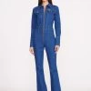 STAUD + WRANGLER THE BODY JUMPSUIT | DARK RINSE