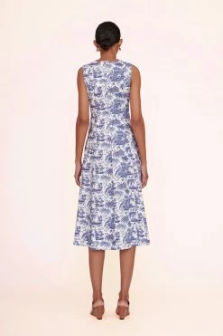 BAIT DRESS | BLUE TOILE WHISKEY -Chic Style Shop bait dress blue toile 00572 web