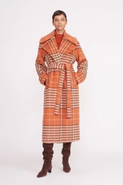 CARVER COAT | PERSIMMON MEGA PLAID -Chic Style Shop carver coat persimmon mega plaid 4 c35e8087 14f6 4671 98cf fba10d06489a
